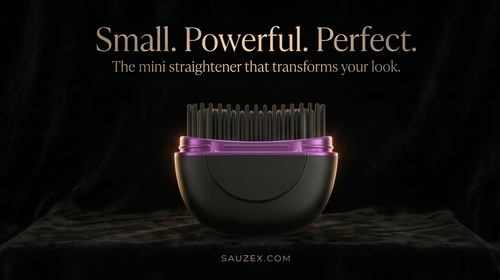 SAUZEX Mini Hair Straightener—Cabello Liso al Instante