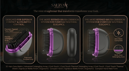SAUZEX Mini Hair Straightener—Cabello Liso al Instante