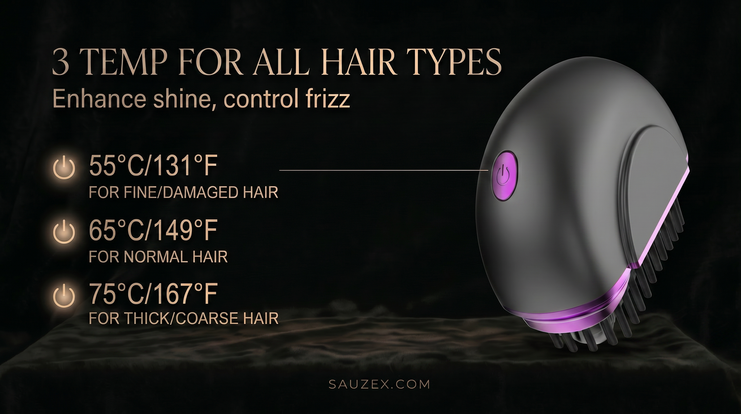 SAUZEX Mini Hair Straightener—Cabello Liso al Instante