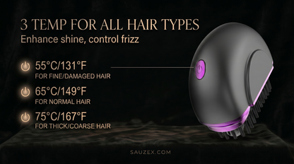 SAUZEX Mini Hair Straightener—Cabello Liso al Instante