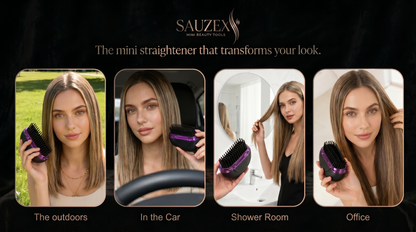SAUZEX Mini Hair Straightener—Cabello Liso al Instante